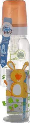 Канпол FOR KIDS Canpol plastic bottle with picture of `Funny Animals` 250ml #11/841